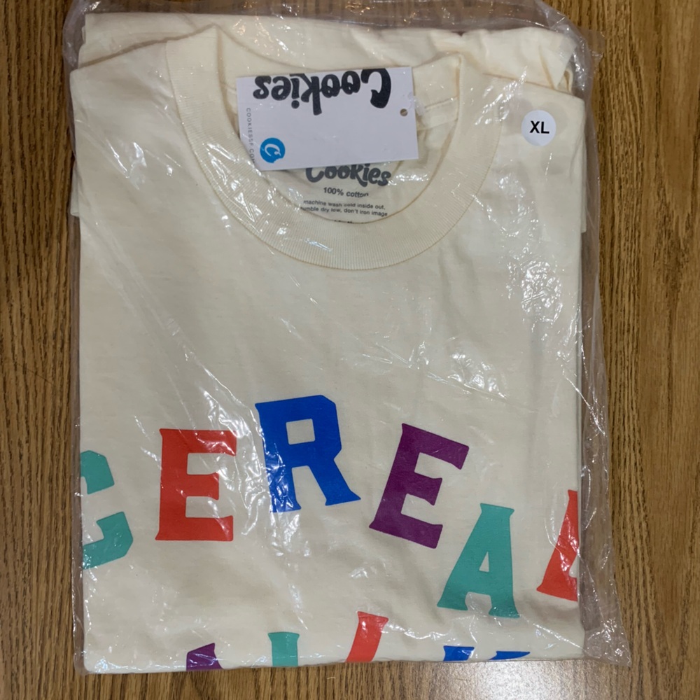 Cookies Powezzzup Cereal Milk cream t-shirt size XL 💥💥💥💥💥💥💥